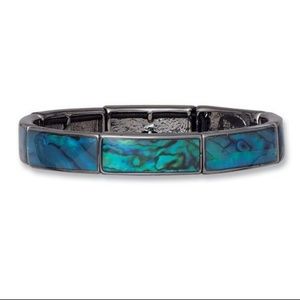Hematit Genuine Abalone shell bracelet